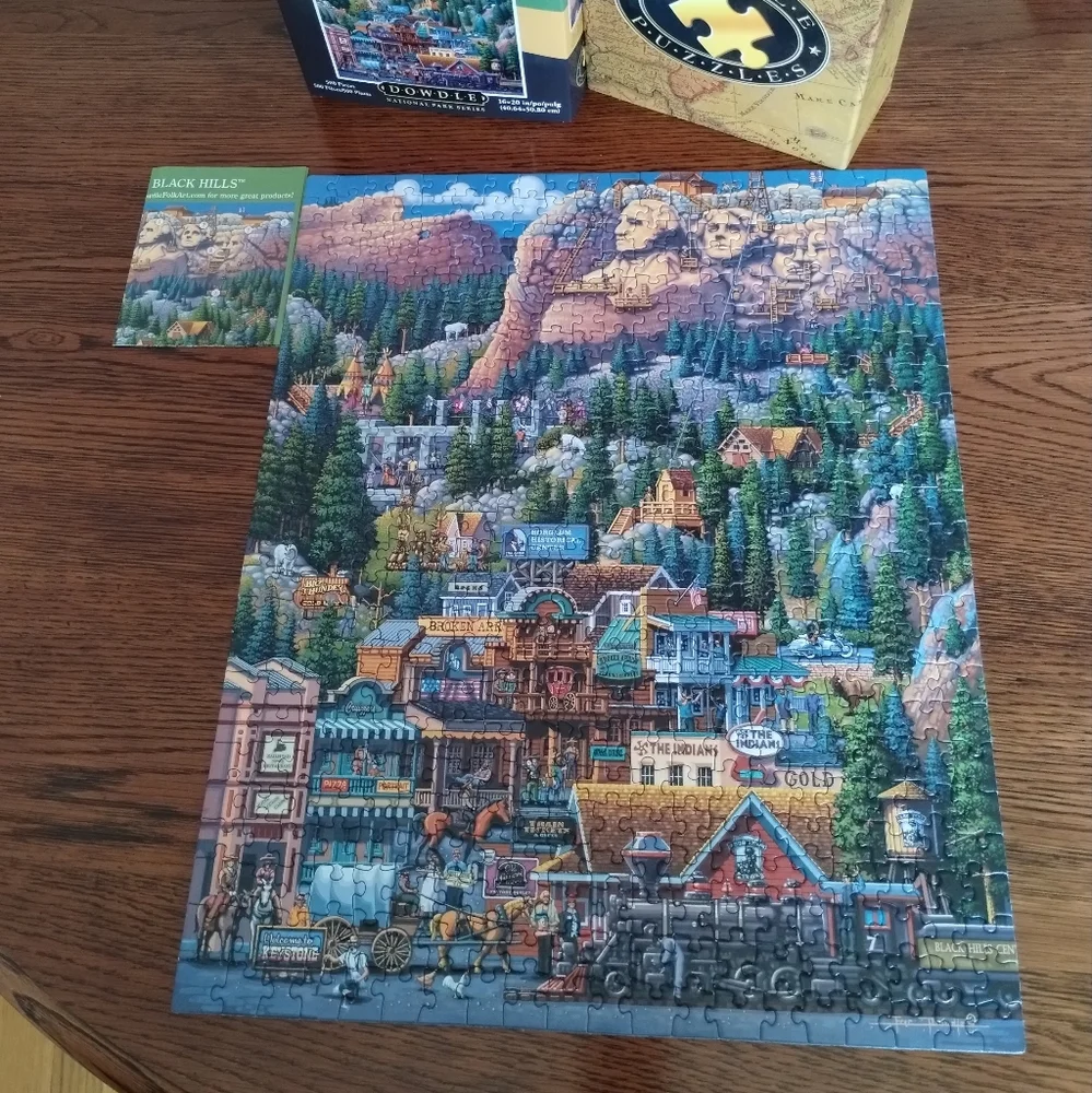 DOWDLE Puzzle The Black Hills 500 Pieces National Parks Series Game